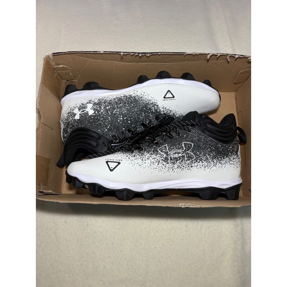Under Armour Spotlight Fran RM 2.0 Football Cleat Men 13 Black White 3025083-001 - Picture 2 of 7